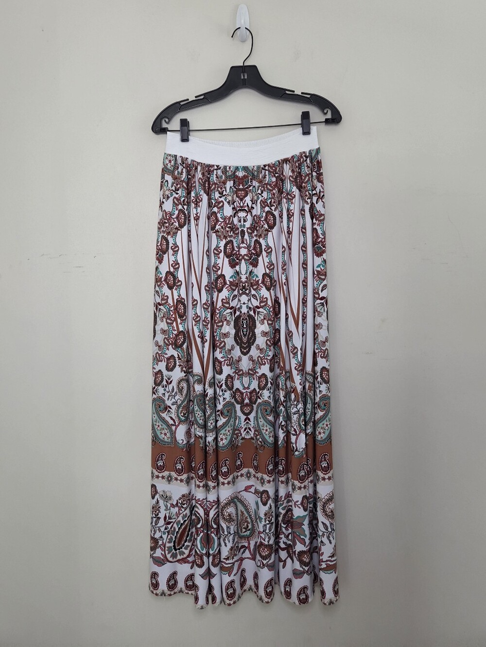 Women's New York & Company Boho Paisley Print Maxi Skirt Sz XS /Small